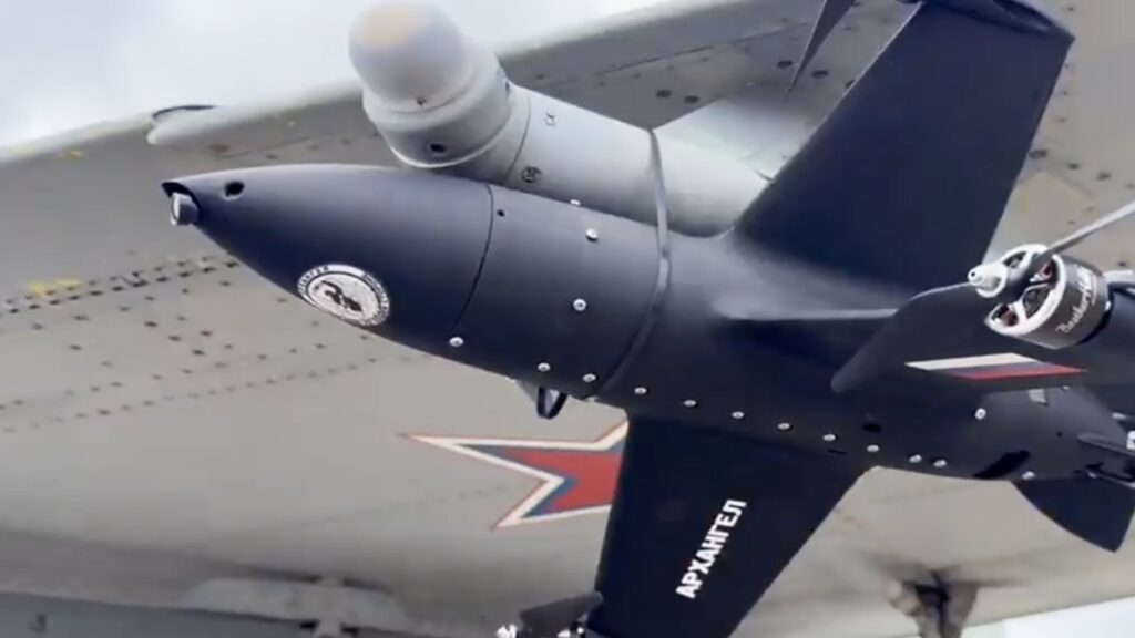 Bizarre footage has emerged from Russia, showing what’s claimed to be part of an experiment to integrate a counter-uncrewed aerial system (CUAS) interceptor drone on a MiG-29 Fulcrum jet fighter. On closer inspection, the quadcopter drone is lashed to the fighter using zip ties and, even if that weren’t the case, the overall practicality of the solution is extremely questionable — to say the least.