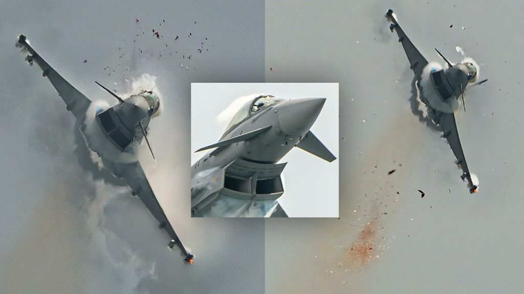 Shocking Mid-Air Collision: Eurofighter Typhoon Suffers Bird Strike, Stunning Photos Revealed