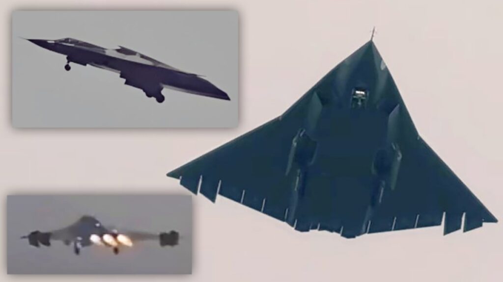Exclusive Footage: China Unveils Latest J-36 Tailless Stealth Fighter Jet in Second Public Flight