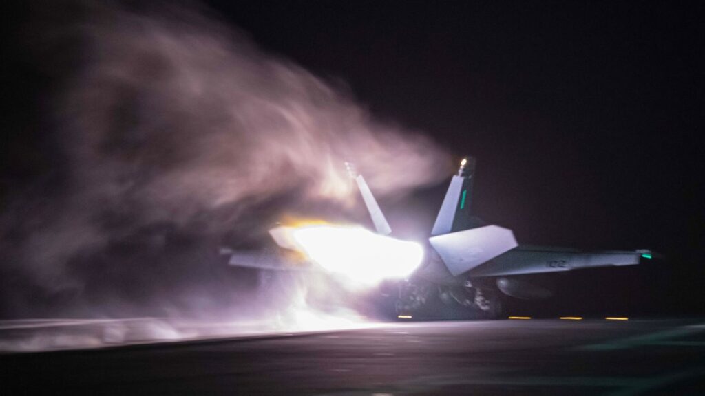 Friendly Fire Disaster: US Navy F/A-18F Super Hornet Shot Down in Tragic Carrier Landing Mishap